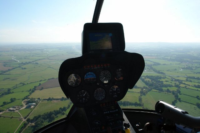 R44 flying