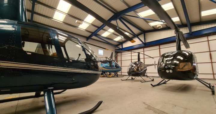 Helicopters in the hangar